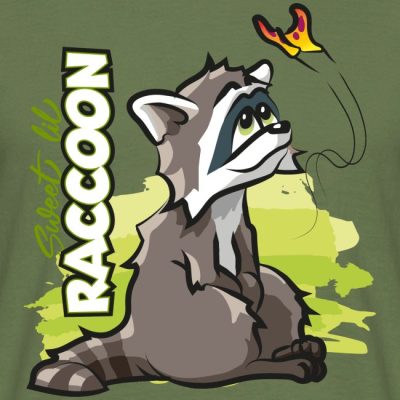 Sweet lil raccoon Waschbär